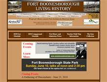 Tablet Screenshot of fortboonesboroughlivinghistory.org